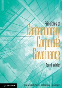 Principles of Contemporary Corporate Governance di Jean J. (Deakin University Du Plessis, Anil (University of New South Wales) Hargovan, Jason (Universi Harris edito da Cambridge University Press