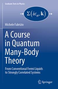A Course in Quantum Many-Body Theory di Michele Fabrizio edito da Springer International Publishing