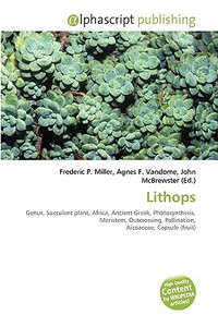 Lithops di Emory Christer Emory edito da Alphascript Publishing