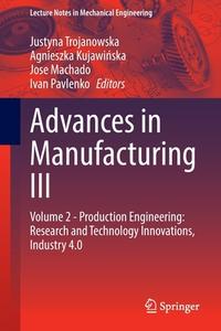Advances in Manufacturing III edito da Springer International Publishing