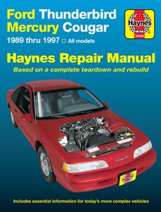 Ford Thunderbird & Mercury Cougar (1989-1997) Haynes Repair Manual (USA) di Ken Freund, J. H. Haynes edito da Haynes