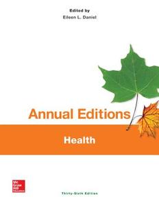 Annual Editions: Health, 36/E di Eileen Daniel edito da McGraw-Hill Education
