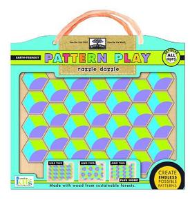 Green Start Pattern Play Wooden Puzzles: Razzle Dazzle (Mix and Match Mosiac Puzzles) edito da innovative KIDS