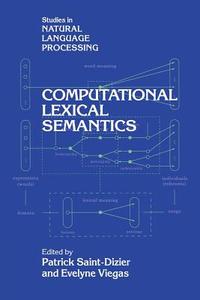 Computational Lexical Semantics edito da Cambridge University Press