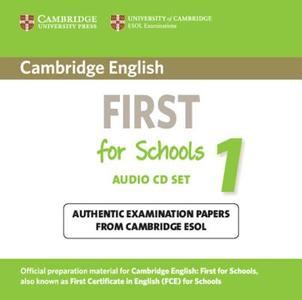 Cambridge English First For Schools 1 Audio Cds (2) di Cambridge ESOL edito da Cambridge University Press