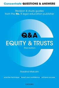 Concentrate Questions And Answers Equity And Trusts di Malcolm edito da Oup Oxford