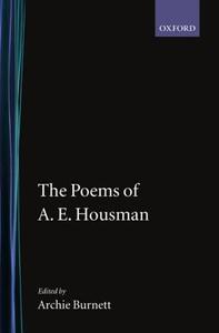The Poems of A. E. Housman di A. E. Housman edito da OXFORD UNIV PR
