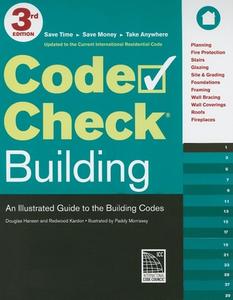 Code Check Building: An Illustrated Guide to the Building Codes di Redwood Kardon, Douglas Hansen edito da TAUNTON PR