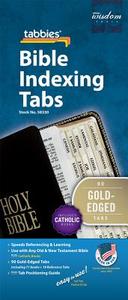 Bible Tab: Clear Tab with Gold Edge Strip & Black Lettering edito da Tabbies