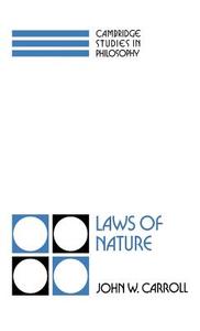 Laws of Nature di John W. Carroll edito da Cambridge University Press