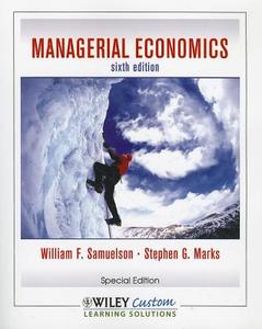 Managerial Economics di William F. Samuelson, Stephen G. Marks edito da John Wiley & Sons