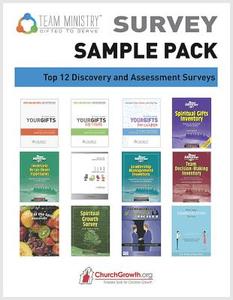 Survey Sample Pack: Top 12 Surveys for Evaluation and Growth. $46.64 Value for Only $19.99 That S Only $1.67 Per Survey di Larry Gilbert, David Slamp, Walter Lacey edito da Churchgrowth.Org (Send the Light)