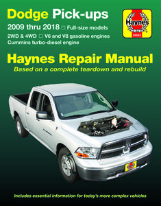 Dodge Pick-Ups 2009 Thru 2018 Haynes Repair Manual di Editors of Haynes Manuals edito da Haynes Manuals Inc
