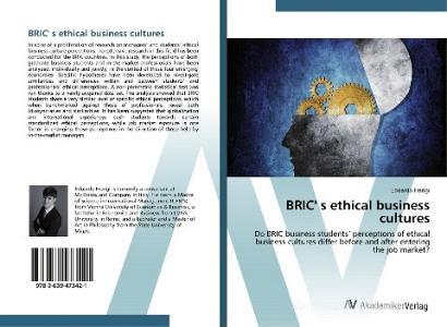 BRIC' s ethical business cultures di Edoardo Frangi edito da AV Akademikerverlag
