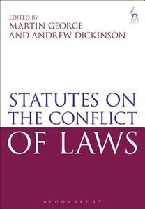 Statutes on the Conflict of Laws di George edito da HART PUB