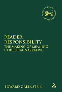 Reader Responsibility di Greenstein edito da Continuum International Publishing Group Ltd.