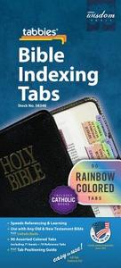 Rainbow Bible Indexing Tabs Including Catholic Books - edito da Tabbies