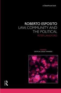 Roberto Esposito di Peter Langford edito da Taylor & Francis Ltd