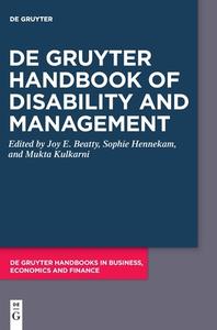 De Gruyter Handbook Of Disability And Management edito da De Gruyter