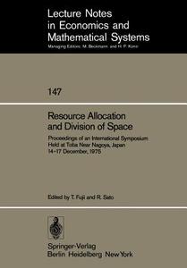 Resource Allocation and Division of Space edito da Springer Berlin Heidelberg