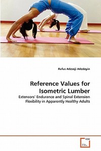 Reference Values for Isometric Lumber di Rufus Adesoji Adedoyin edito da VDM Verlag