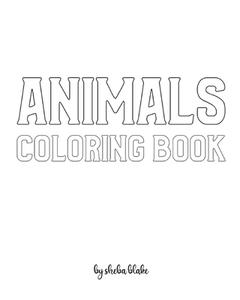 Animals With Scissor Skills Coloring Book For Children - Create Your Own Doodle Cover (8x10 Softcover Personalized Coloring Book / Activity Book) di Sheba Blake edito da Sheba Blake Publishing