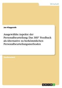 Ausgew Hlte Aspekte Der Personalbeurteilung di Jan Klapproth edito da Grin Publishing