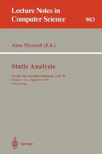Static Analysis di Mycroft edito da Springer Berlin Heidelberg