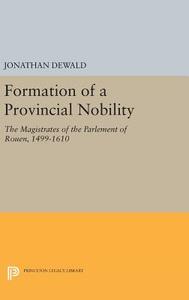 Formation of a Provincial Nobility di Jonathan Dewald edito da Princeton University Press