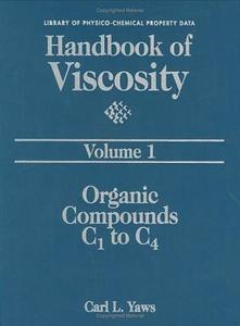 Handbook Of Viscosity: Volume 1 di Carl L. Yaws edito da Elsevier Science & Technology