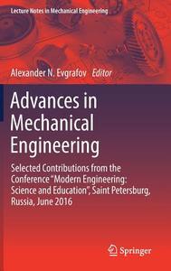 Advances in Mechanical Engineering edito da Springer-Verlag GmbH