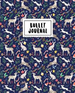 Bullet Journal: Christmas Tiny Cute Reindeers and Rabbits - 150 Dot Grid Pages (Size 8x10 Inches) - With Bullet Journal Sample Ideas di Masterpiece Notebooks edito da Createspace Independent Publishing Platform