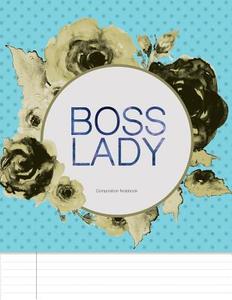 Boss Lady. Composition Notebook: Vintage Watercolor Flowers College Ruled Notebook 8.5 X 11 di Mango House Publishing edito da Createspace Independent Publishing Platform