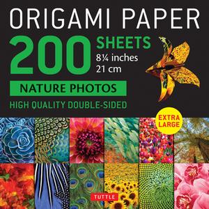 Origami Paper 200 Sheets Nature Photos 8 1/4" (21 Cm) edito da Periplus Editions