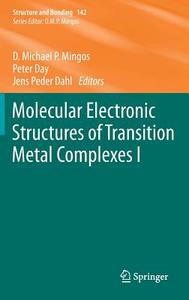Molecular Electronic Structures of Transition Metal Complexes I edito da Springer-Verlag GmbH