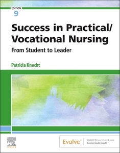 Success In Practical/vocational Nursing di Knecht edito da Elsevier Health Sciences