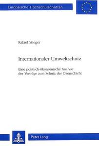 Internationaler Umweltschutz di Raphael Stieger edito da Lang, Peter