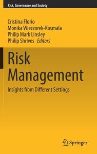Risk Management edito da Springer Nature Switzerland AG