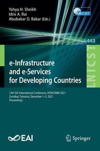 e-Infrastructure and e-Services for Developing Countries edito da Springer International Publishing
