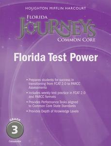 Houghton Mifflin Harcourt Journeys: Florida Test Power Student Edition Grade 3 edito da STECK VAUGHN CO