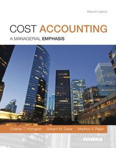 Cost Accounting with MyAccountingLab Code Package: A managerial emphasis di Charles T. Horngren, Srikant M. Datar, Madhav V. Rajan edito da Prentice Hall