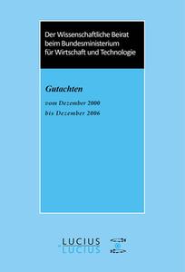 Gutachten vom Dezember 2000 bis Dezember 2006 edito da Lucius + Lucius