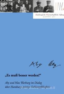 "Es muß besser werden!" di Karen Michels edito da Hamburg University Press