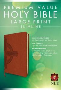 Premium Value Slimline Bible Large Print NLT, Cross edito da Tyndale House Publishers