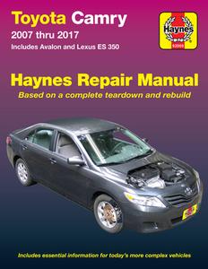 Toyota Camry Online Auto Repair Manual: 2007 Thru 2017 - Includes Avalon & Lexus Es 350 di Editors Of Haynes Manuals edito da HAYNES MANUALS
