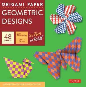 Origami Paper Geometric Prints 48 Sheets 6 3/4" (17 Cm) edito da Tuttle Publishing