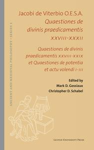 Quaestiones De Divinis Praedicamentis XXVIII-XXXII edito da Leuven University Press
