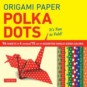 Origami Paper 96 Sheets - Polka Dots 6 Inch (15 Cm) edito da Tuttle Publishing