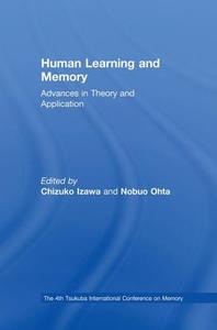 Human Learning And Memory edito da Taylor & Francis Ltd