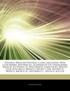 Defunct Mexican Football Clubs, Includin di Hephaestus Books edito da Hephaestus Books